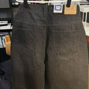 Royal Blue Men's Black Relaxed Jeans